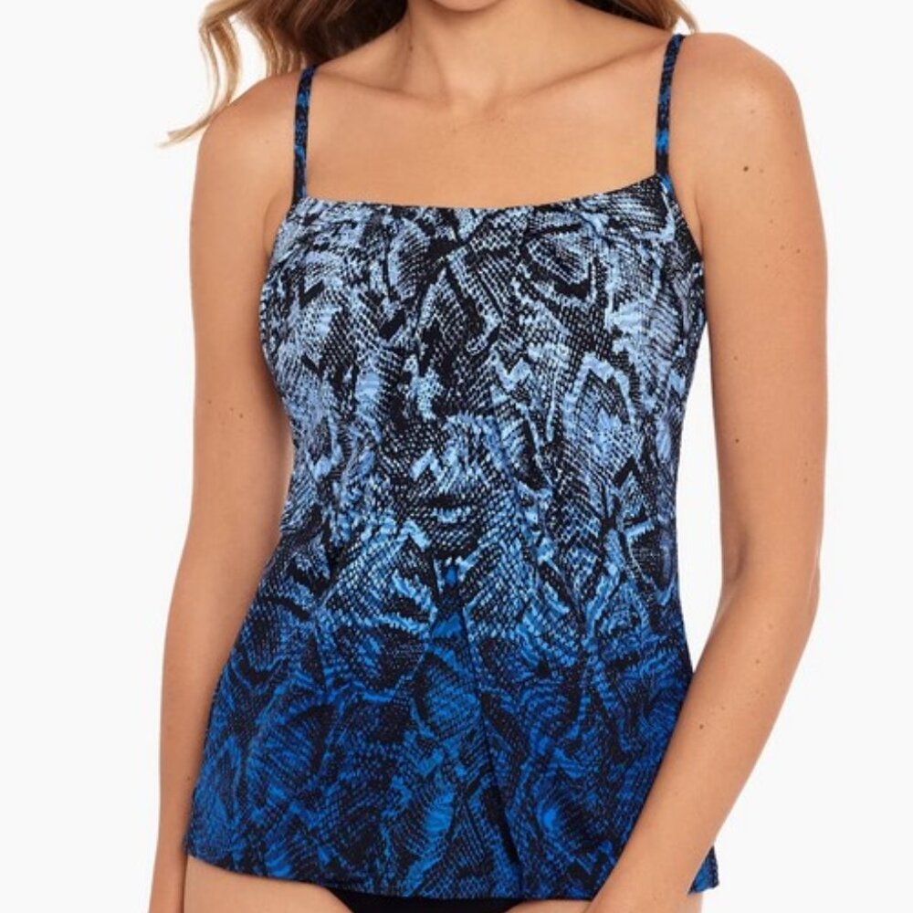 Miraclesuit Boa Blues Jubilee Tankini Swim Top